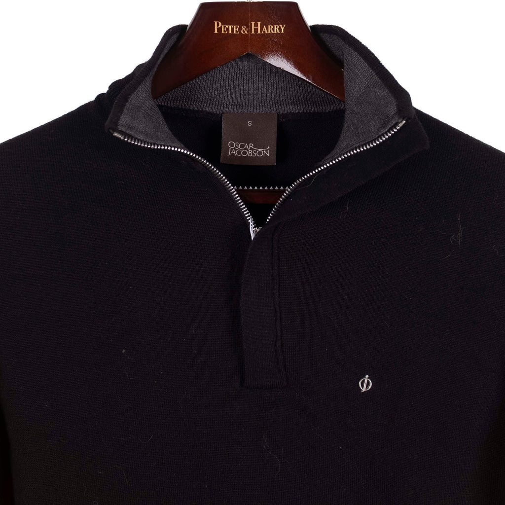 Black Half Zip Sweater