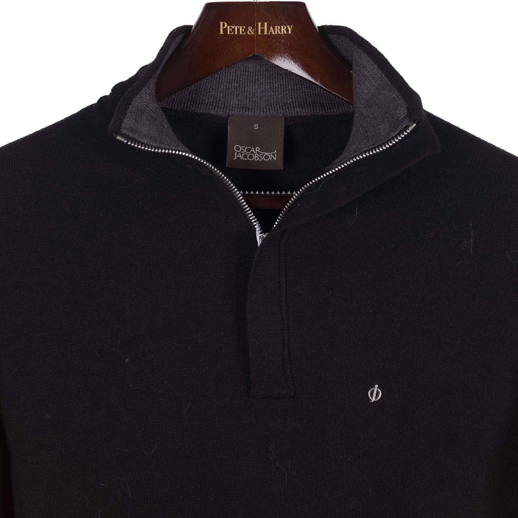 Black Half Zip Sweater