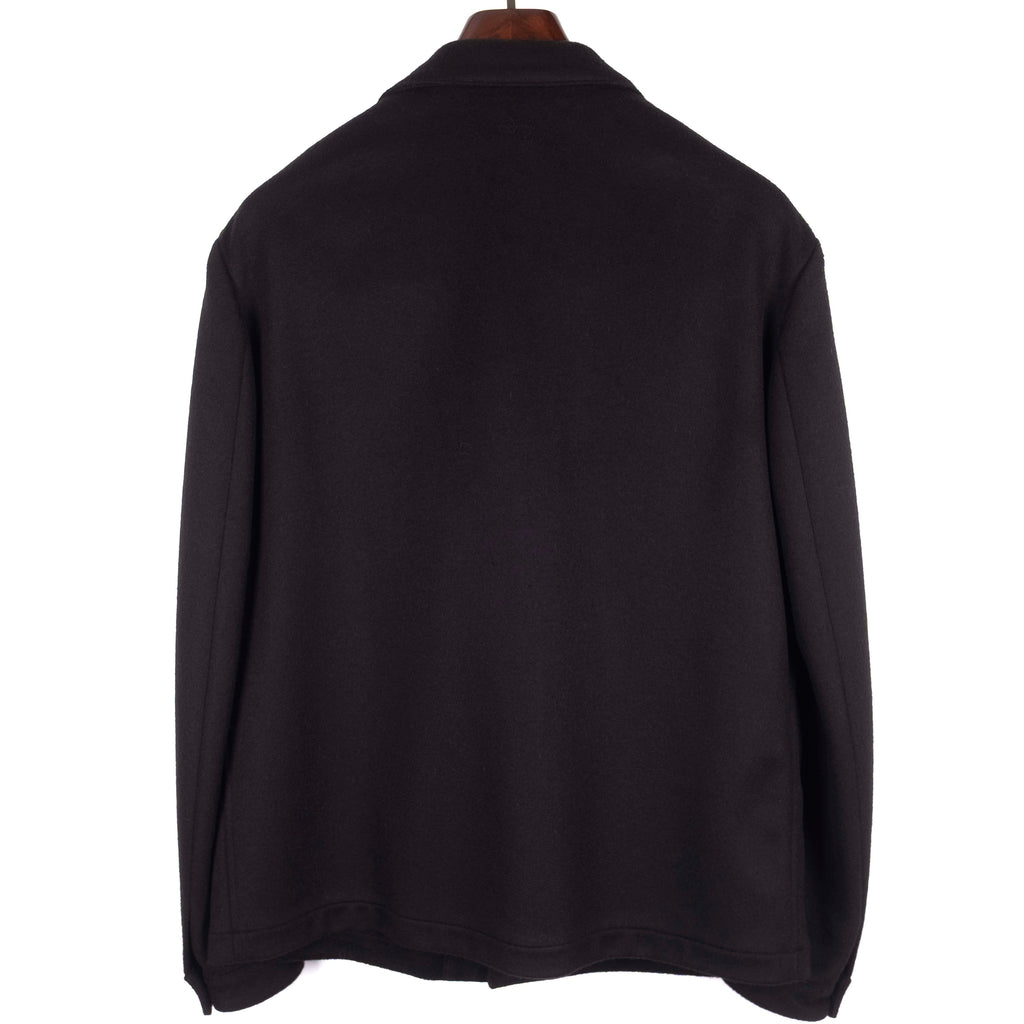 Est Retail Price 10 000 SEK - Eduardo de Simone Black Wool/Cashmere Utility Jacket Sz 50