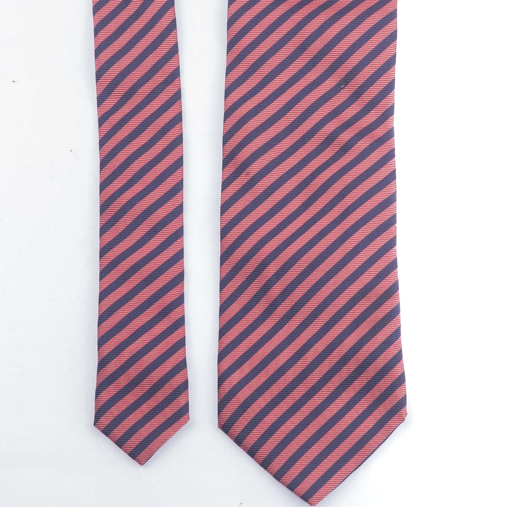 Red and Navy Striped Tie