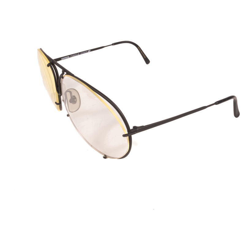 Porsche Black Aviator Sunglasses