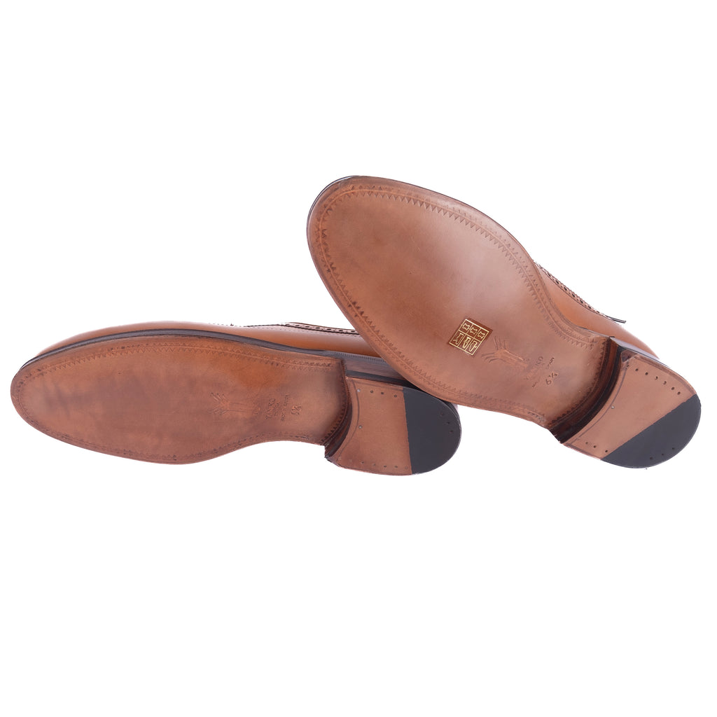 Box Calf Cognac Brogue Derbies