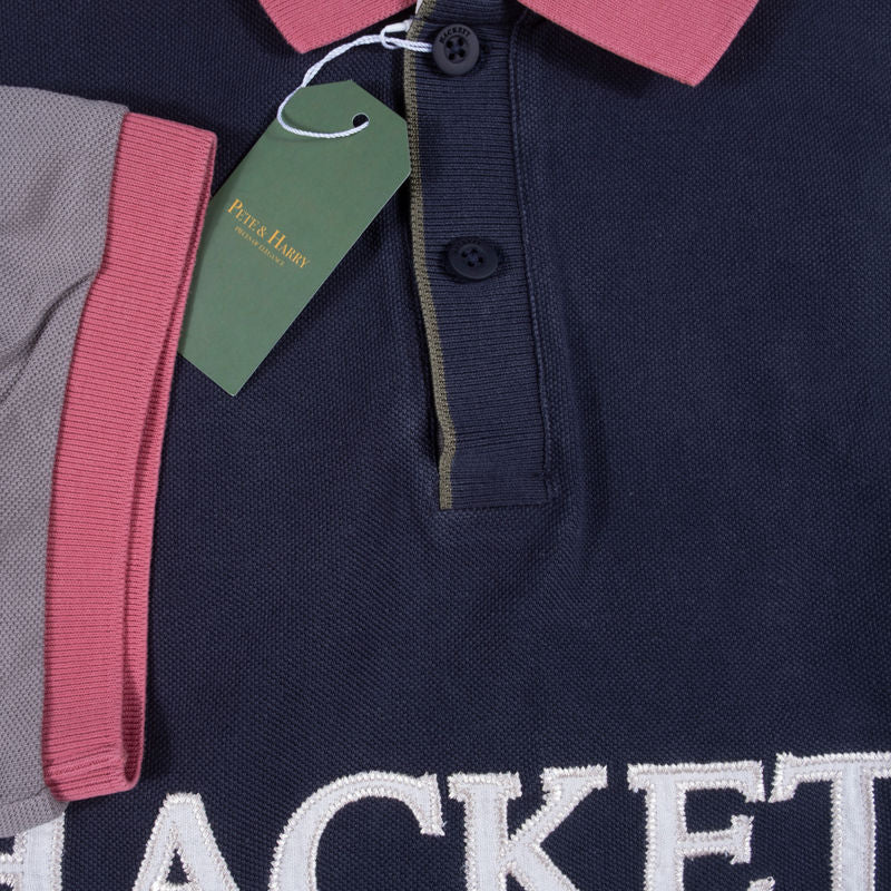 Hackett Short Sleeve Polo Shirt Sz L