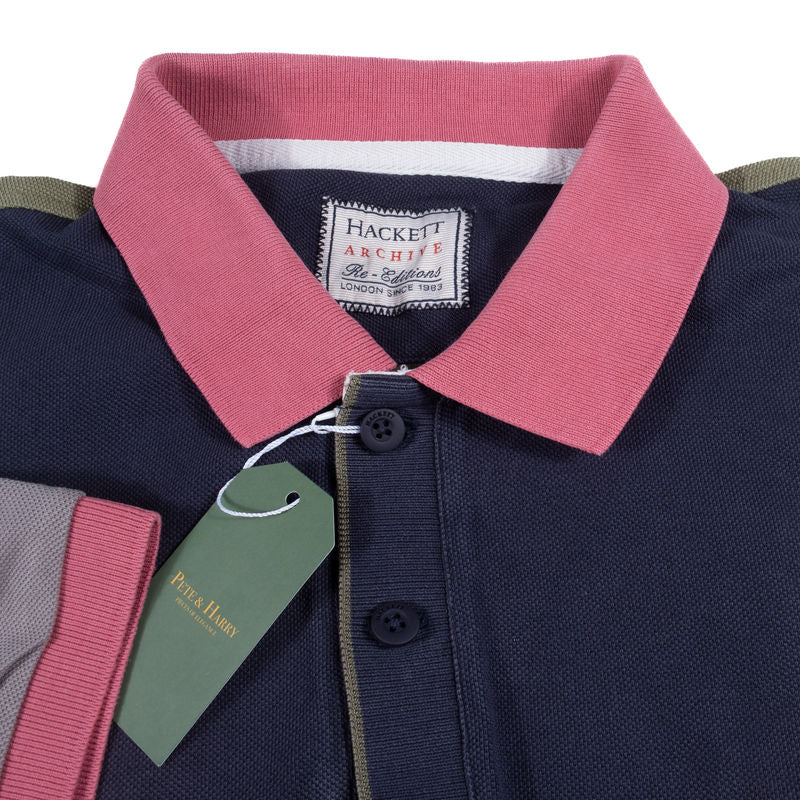 Hackett Short Sleeve Polo Shirt Sz L