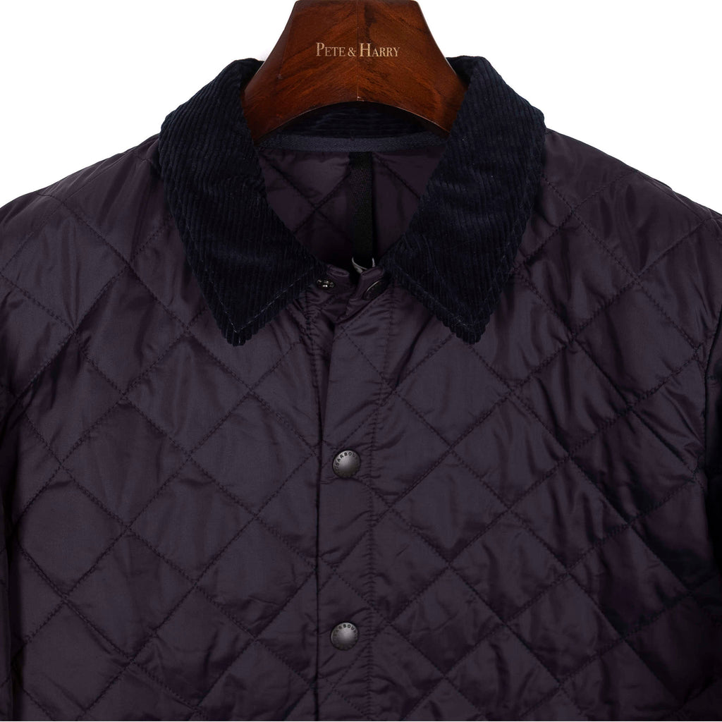 Navy Quilted Jacket