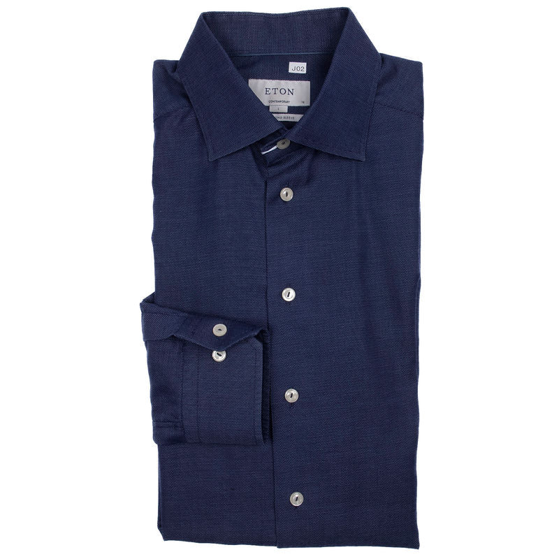 Dark Blue Regular Cuff Shirt