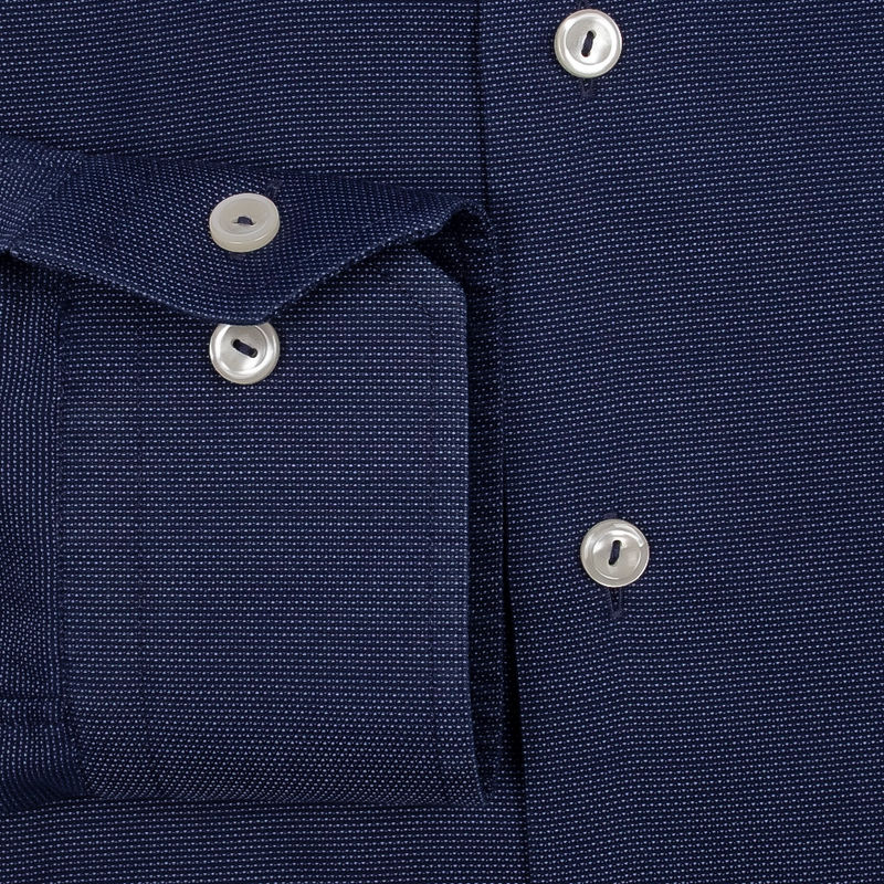 Dark Blue Regular Cuff Shirt