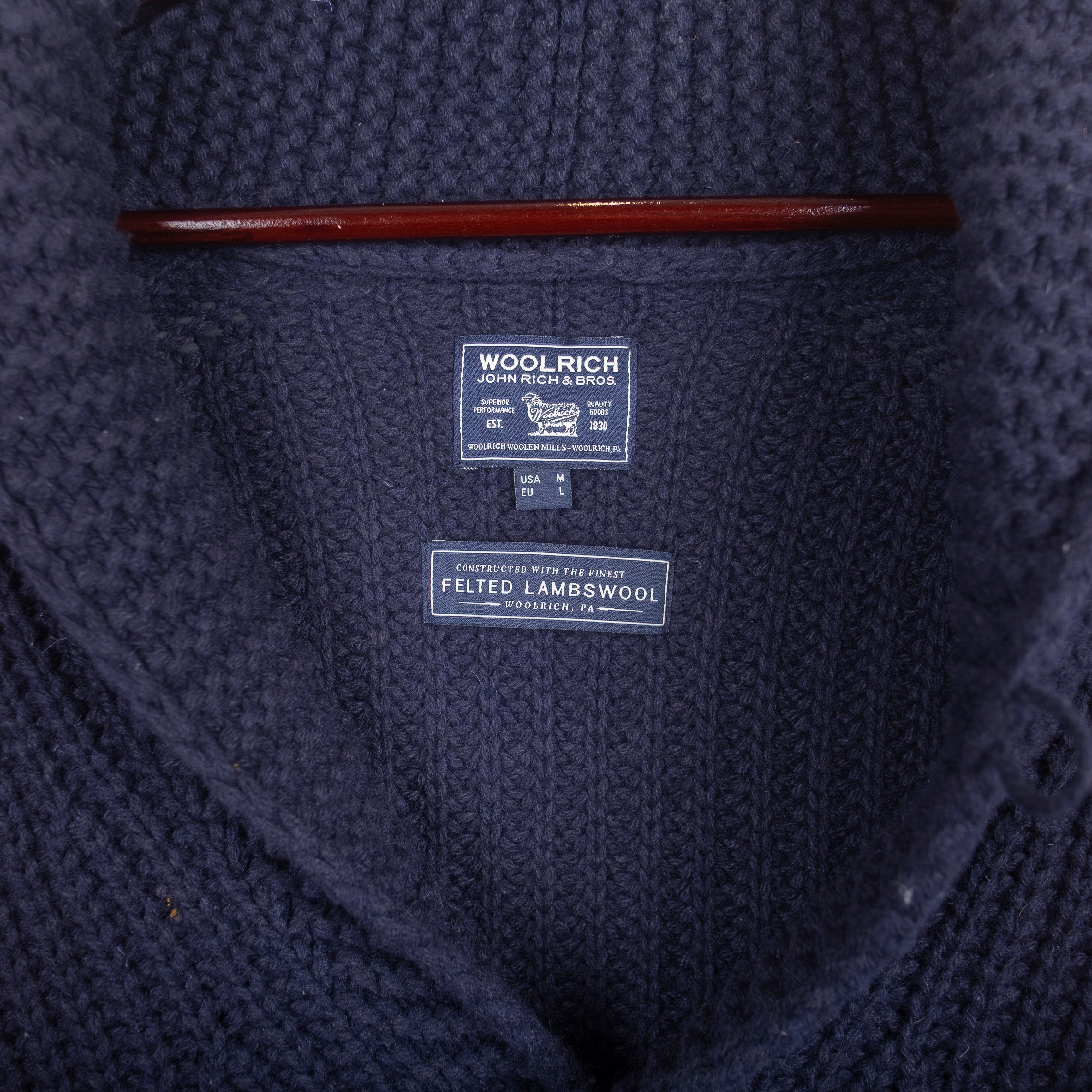 Navy Shawl Collar Cardigan