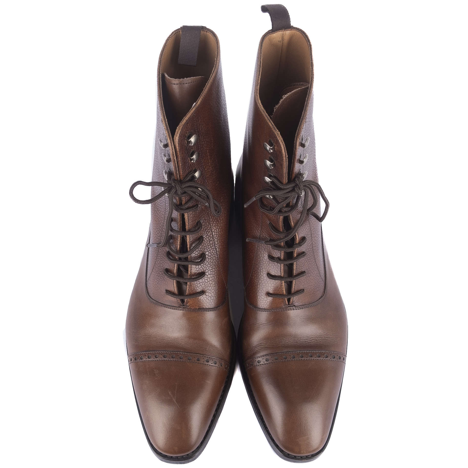 Box Calf Brown Brogue Boots