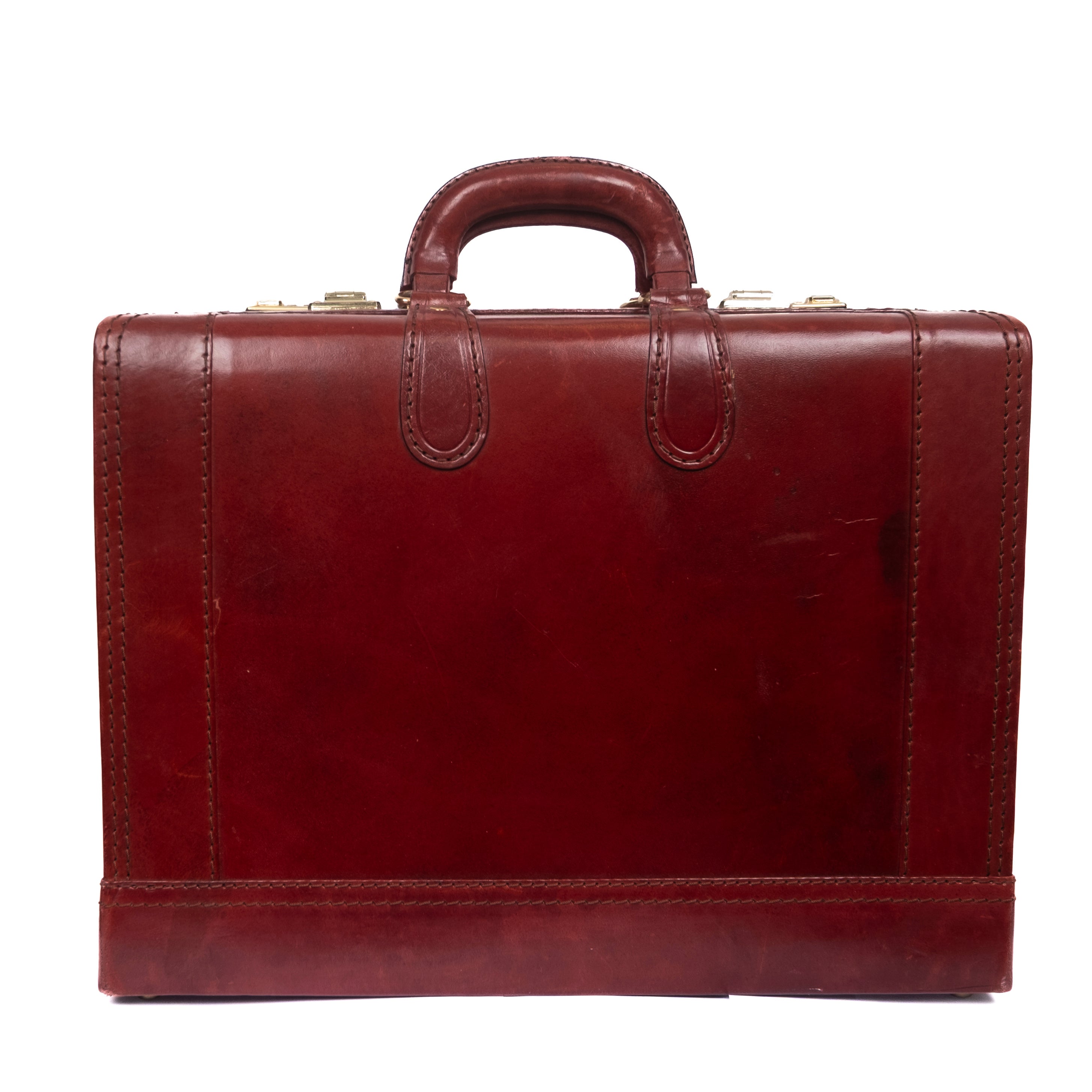 Exclusive Like-New Vintage Burgundy Leather Bag