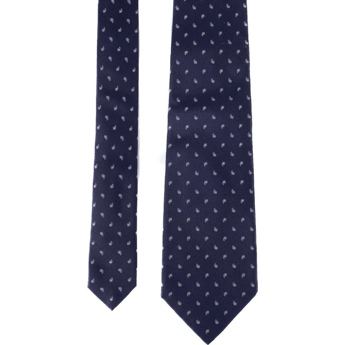 Navy Paisley Tie