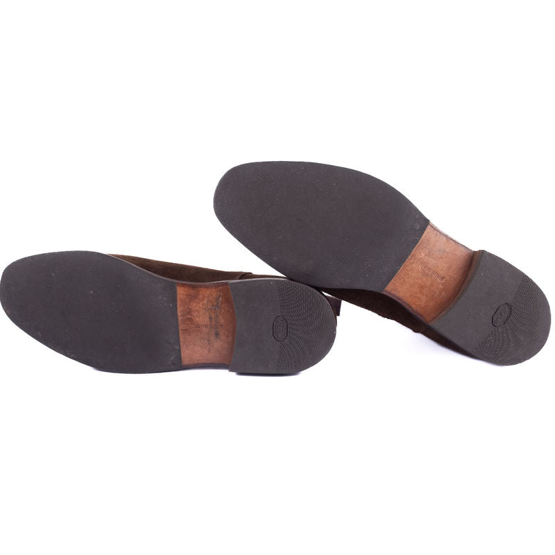 Brown Suede Chelsea Boots