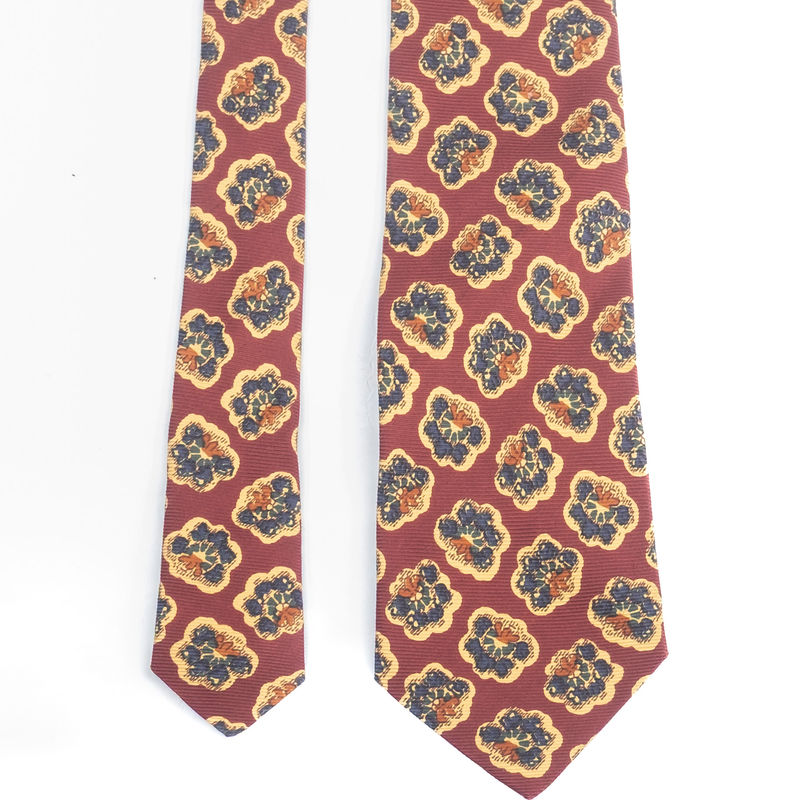 Burgundy Floral Tie