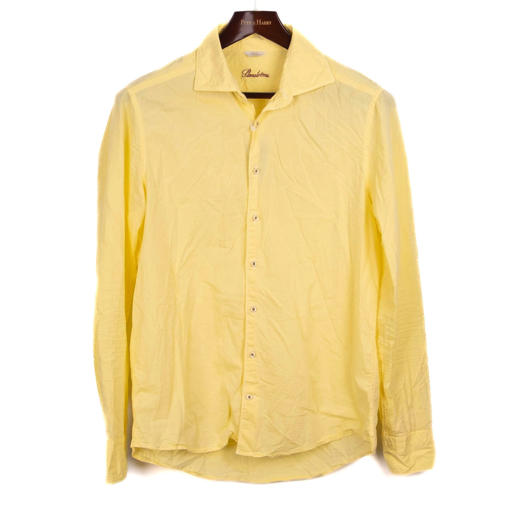 Yellow Casual Cotton Shirt