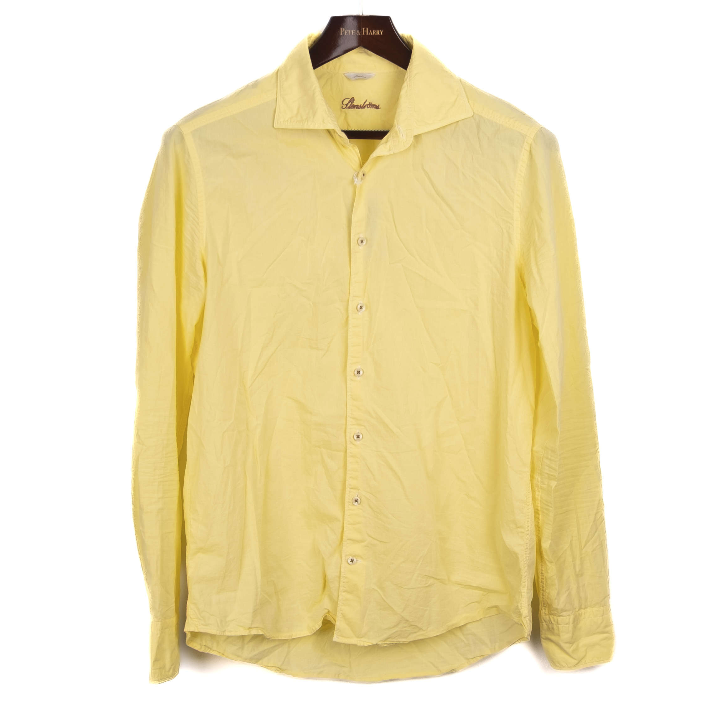 Yellow Casual Cotton Shirt