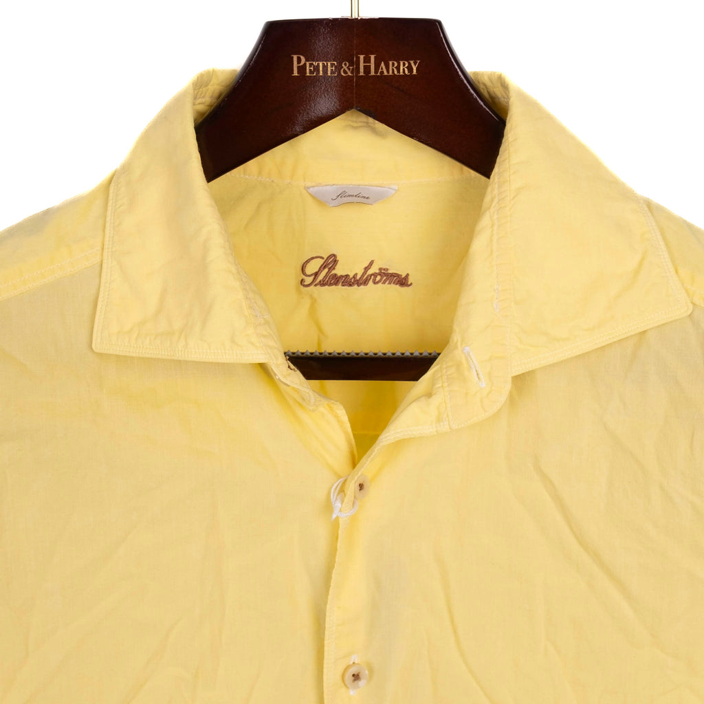 Yellow Casual Cotton Shirt