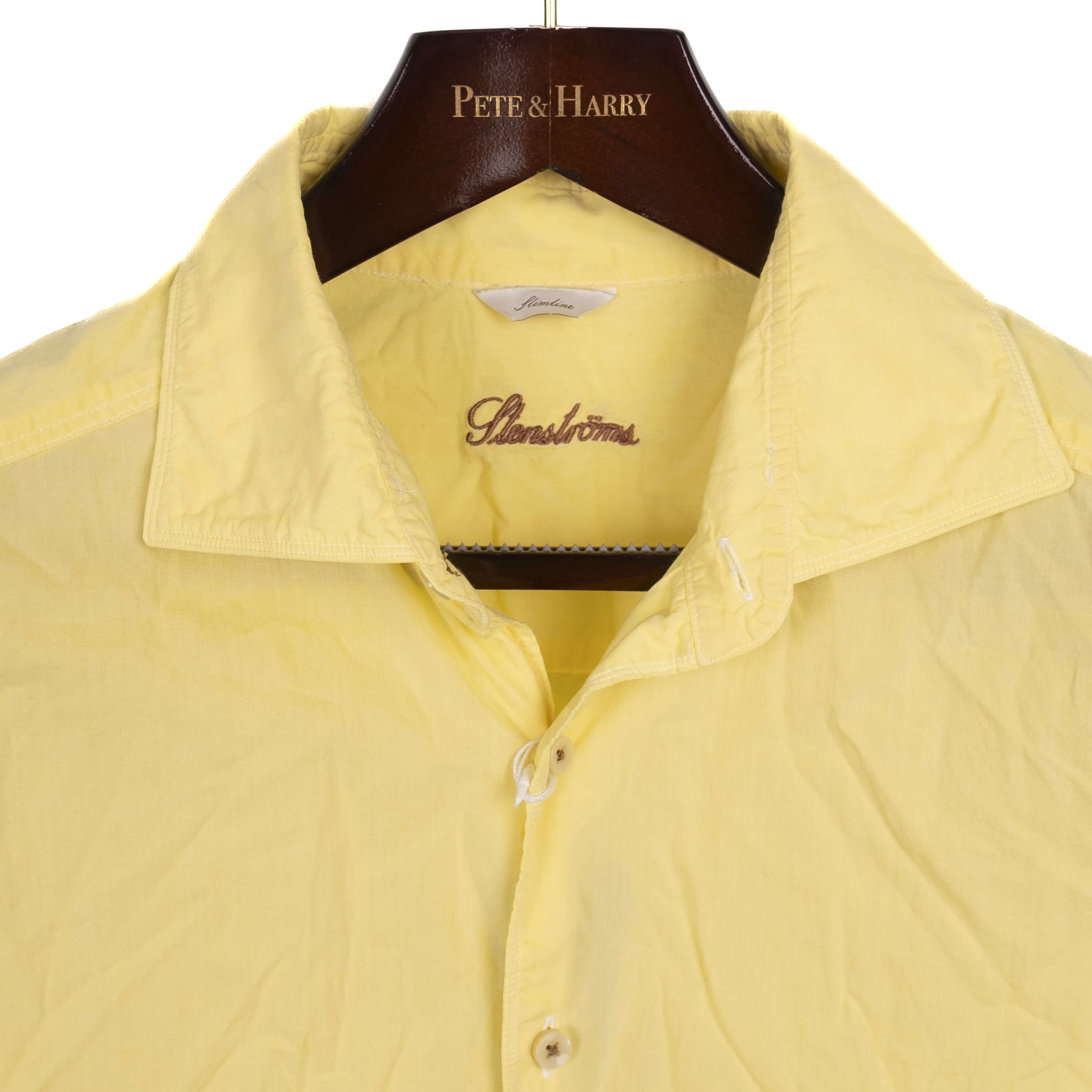 Yellow Casual Cotton Shirt