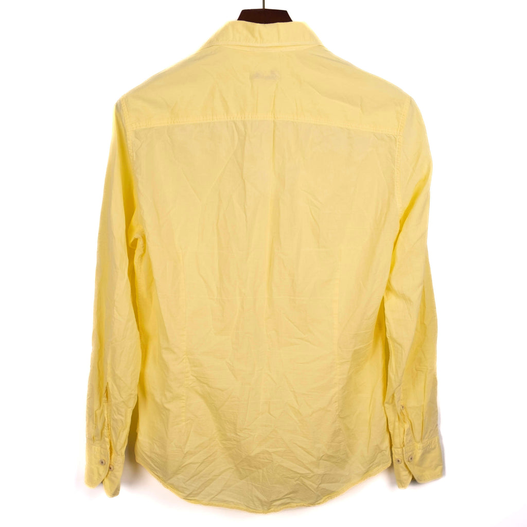 Yellow Casual Cotton Shirt