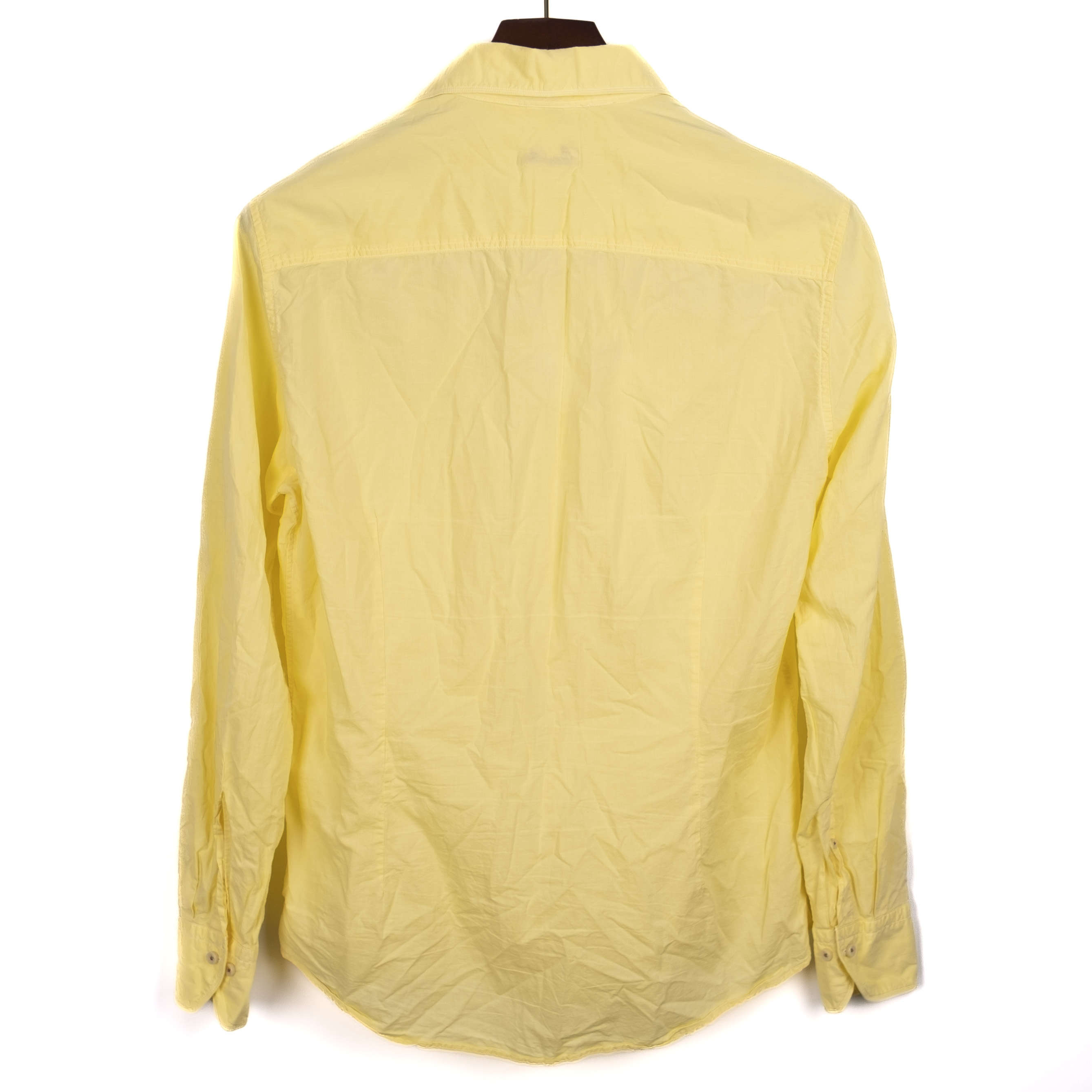 Yellow Casual Cotton Shirt