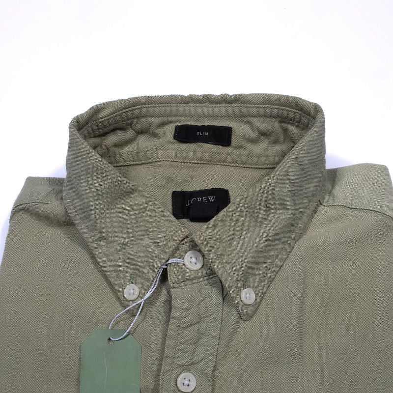 J. Crew Green Oxford Buttondown Shirt