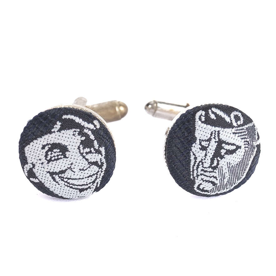 Black and Grey Theatre Masks Cufflinks