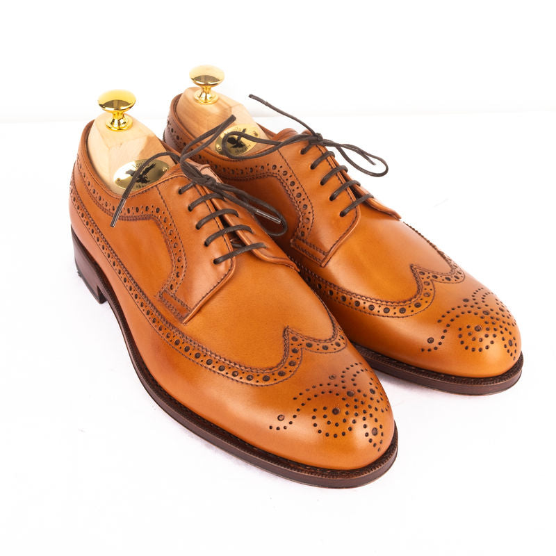 Box Calf Cognac Brogue Derbies
