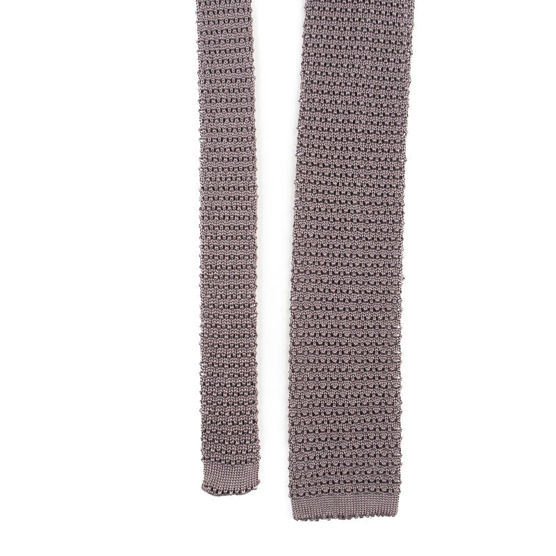 Grey Knit Tie