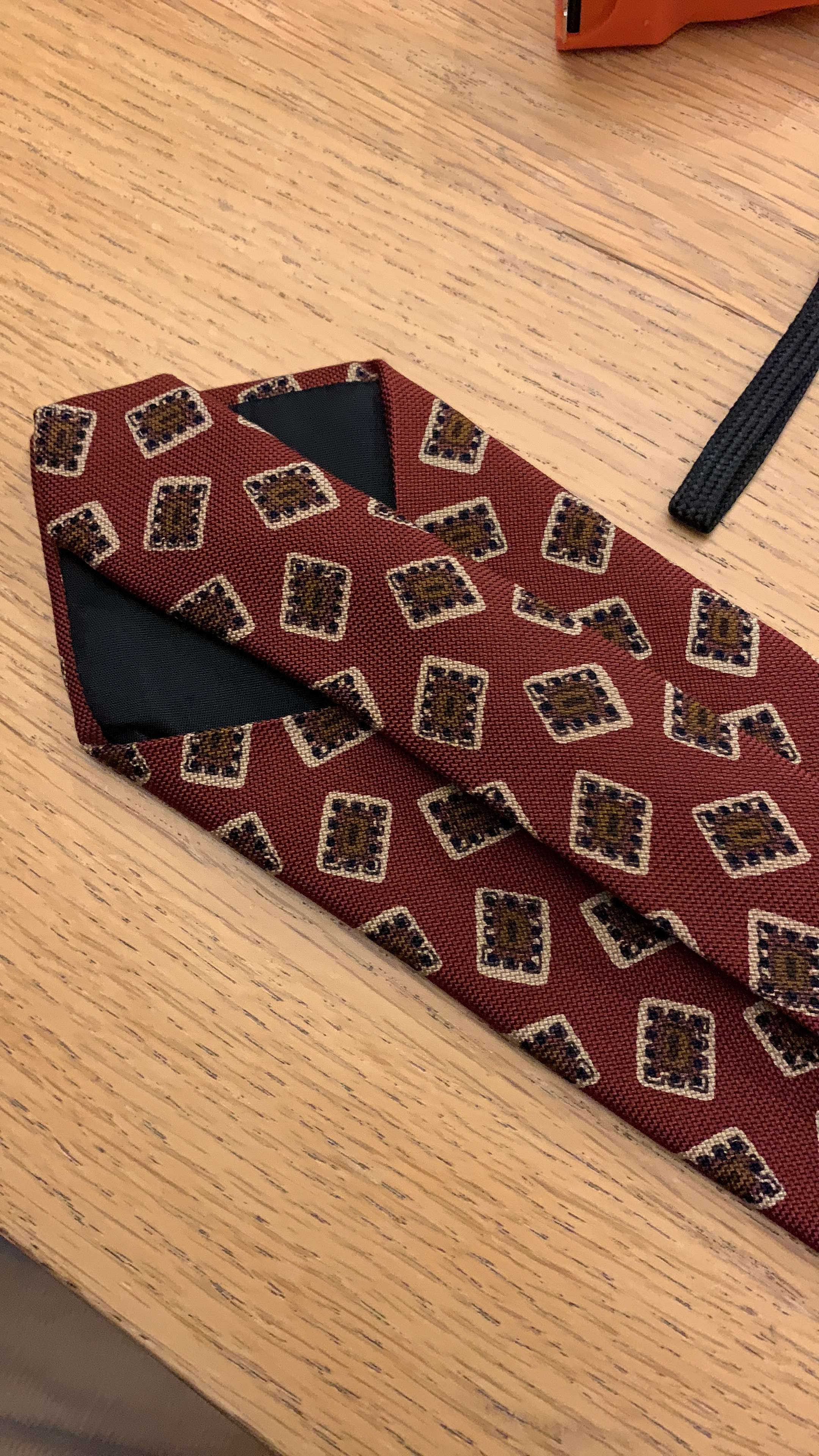 Red Patterned Tie