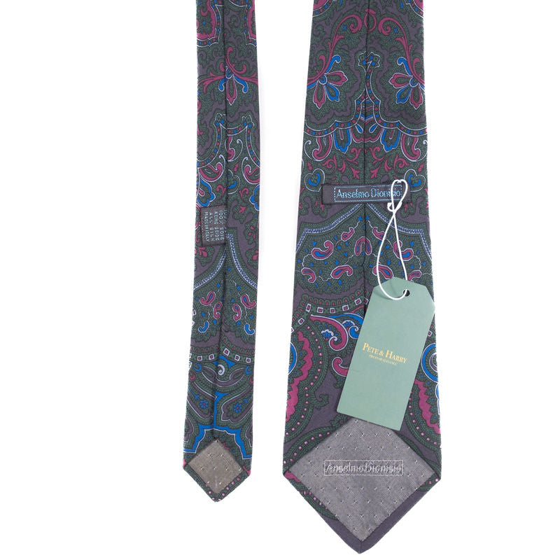 Anselmo Dionisio Green Paisley Tie