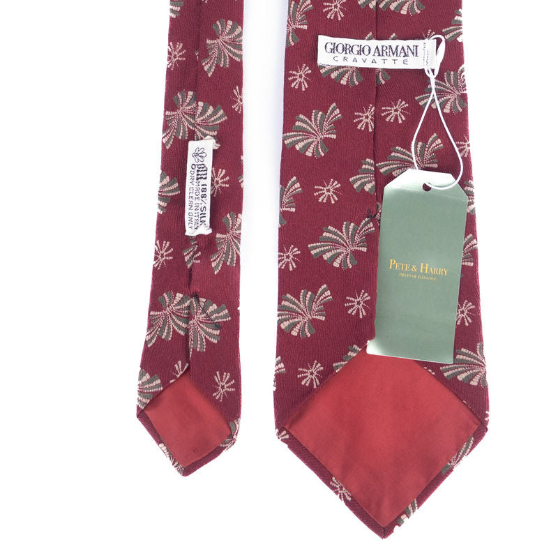 Red Patterned Tie