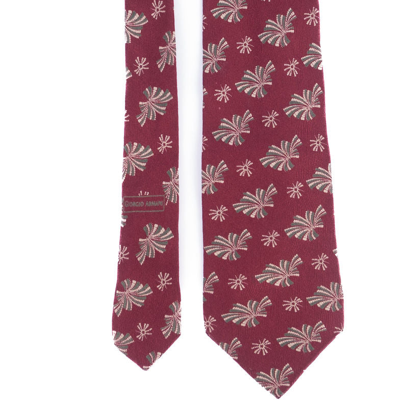 Red Patterned Tie