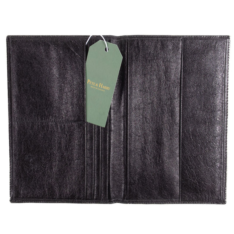 Black Leather Wallet/Passport Cover