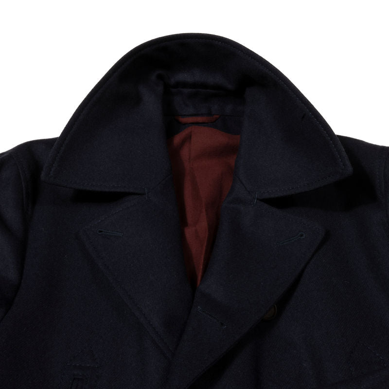 Neapolitan Hand Tailored Navy Double Breasted Peacoat 52