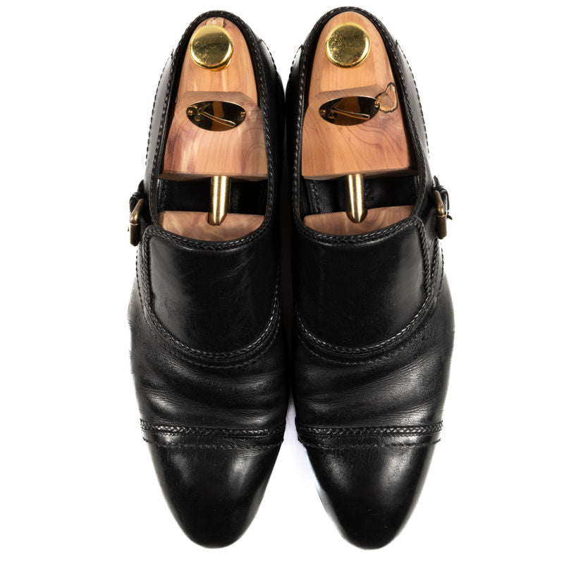 Louis Vuitton Black Single Monkstraps