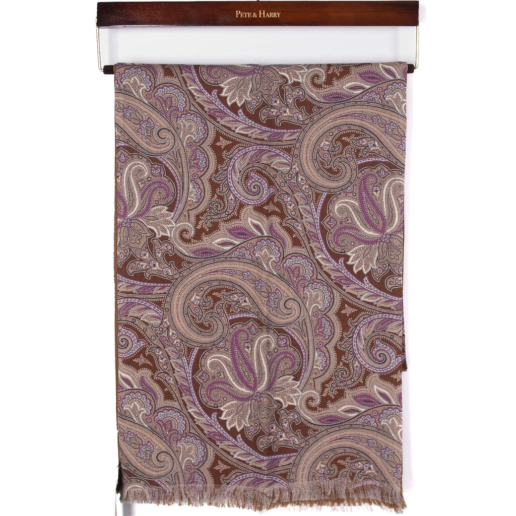 Brown Paisley Scarf