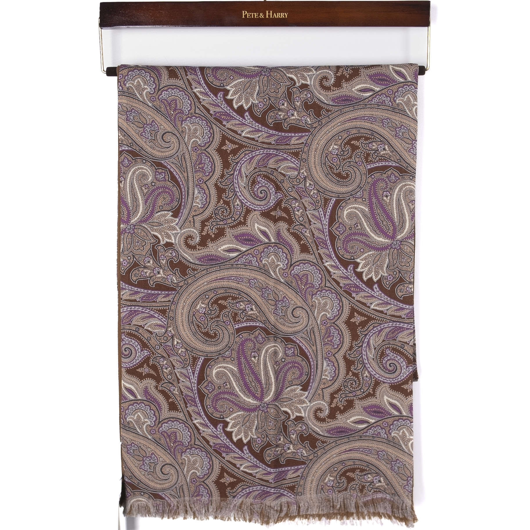 Brown Paisley Scarf