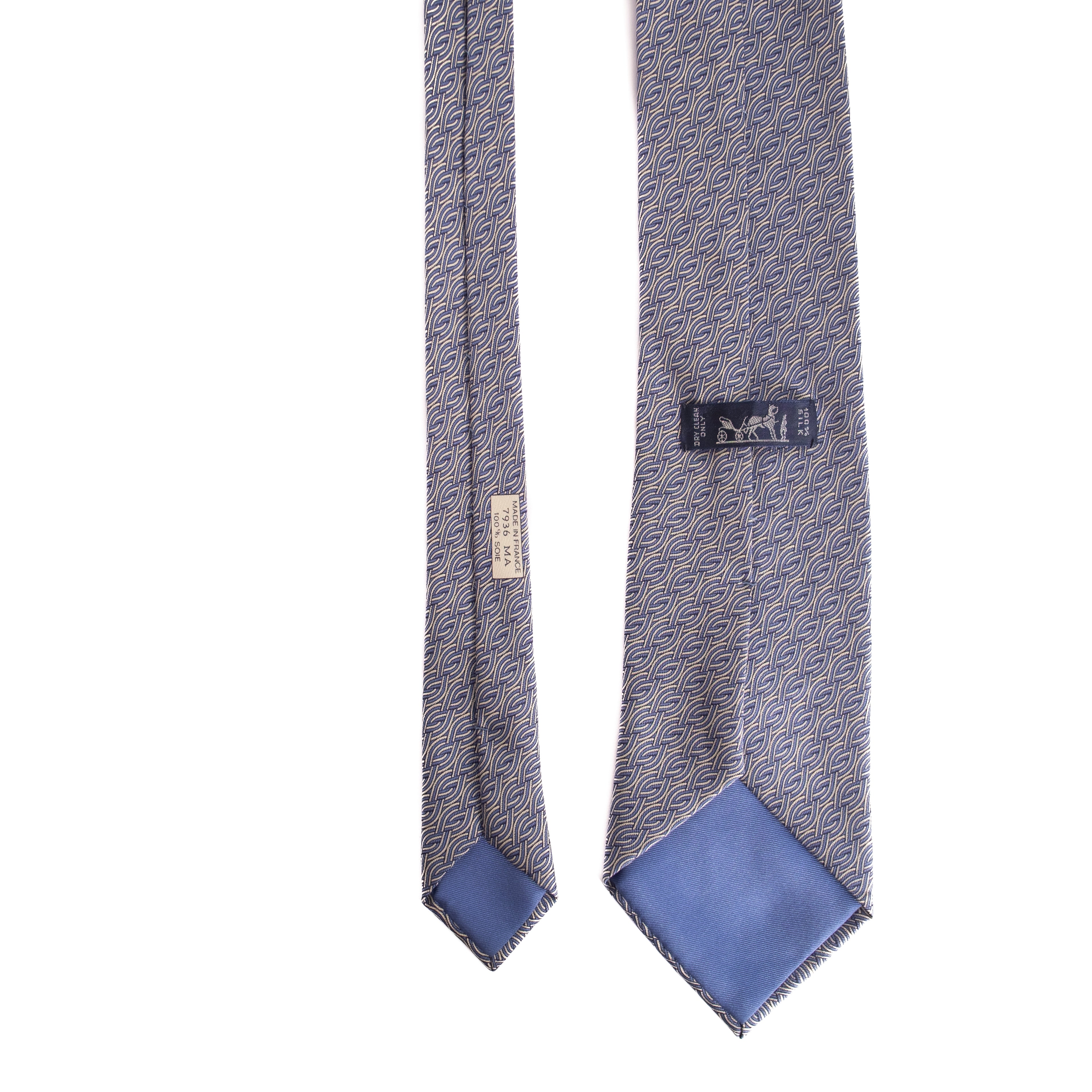 Blue Patterned Tie