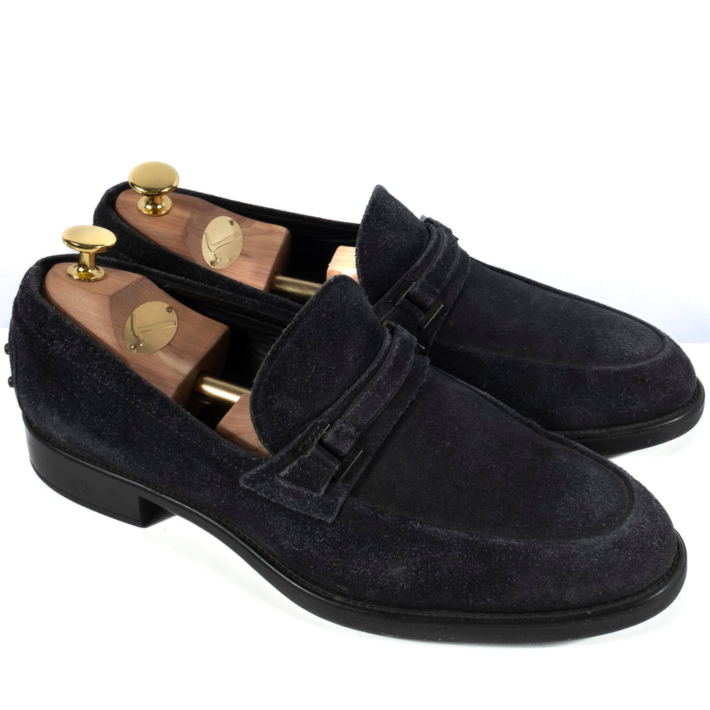 TOD’S  Navy Penny Loafers