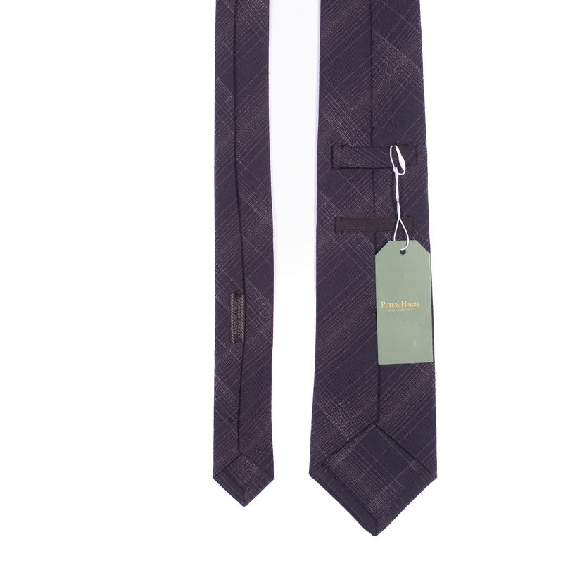 Prada Blue Check Tie