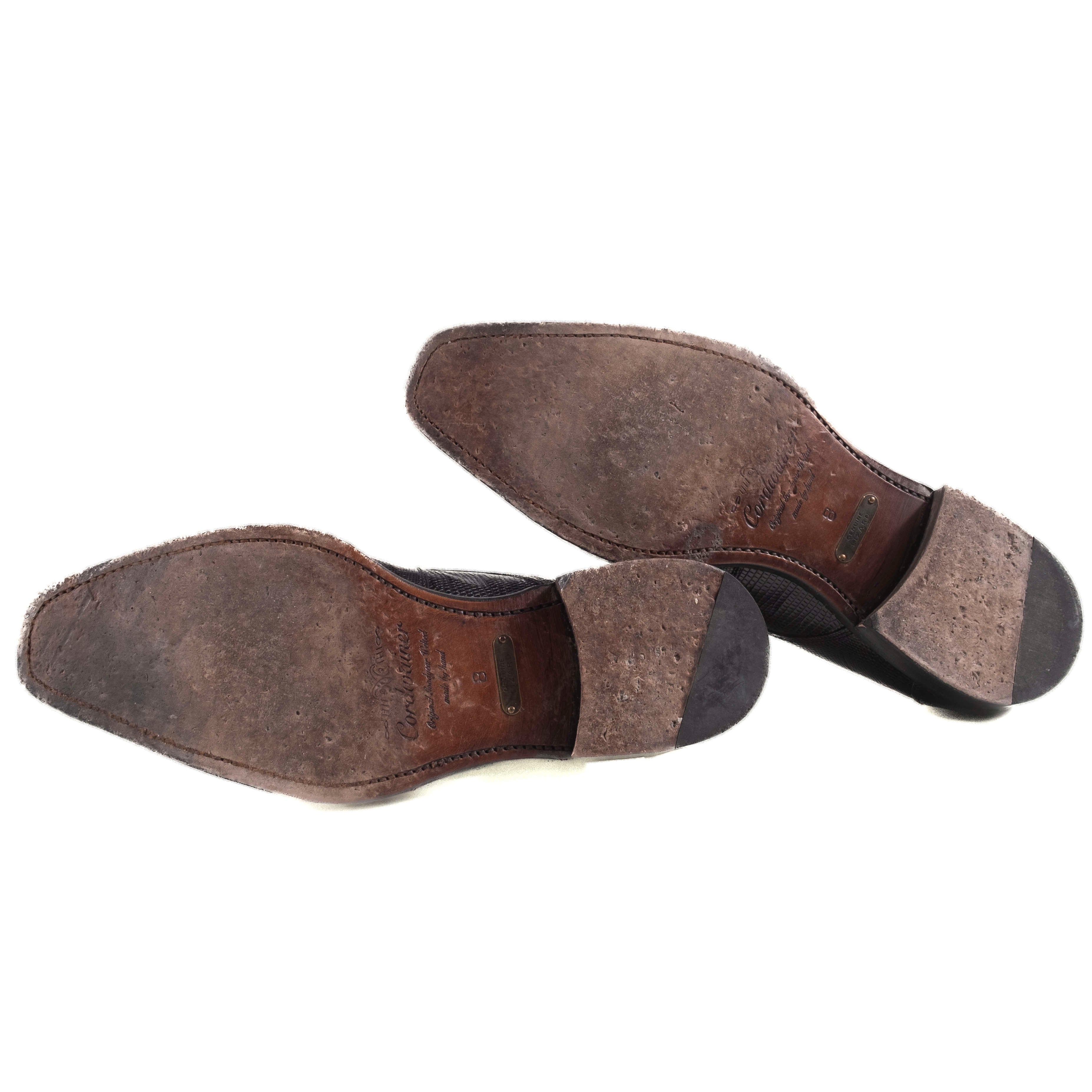Cordwainer Black Lizard Double Monkstrap