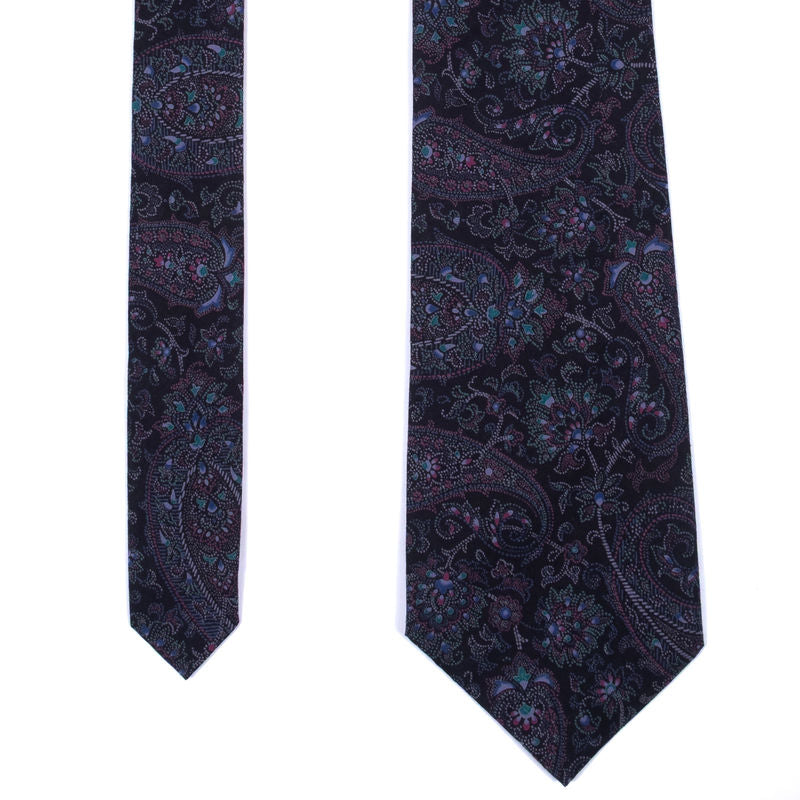 Navy with Purple Paisley Ties Neckwear