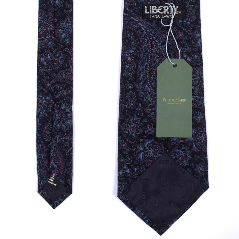 Navy with Purple Paisley Ties Neckwear