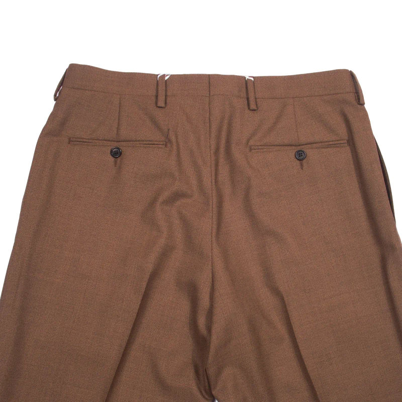 Neapolitan Hand Tailored Brown Suit Sz 54