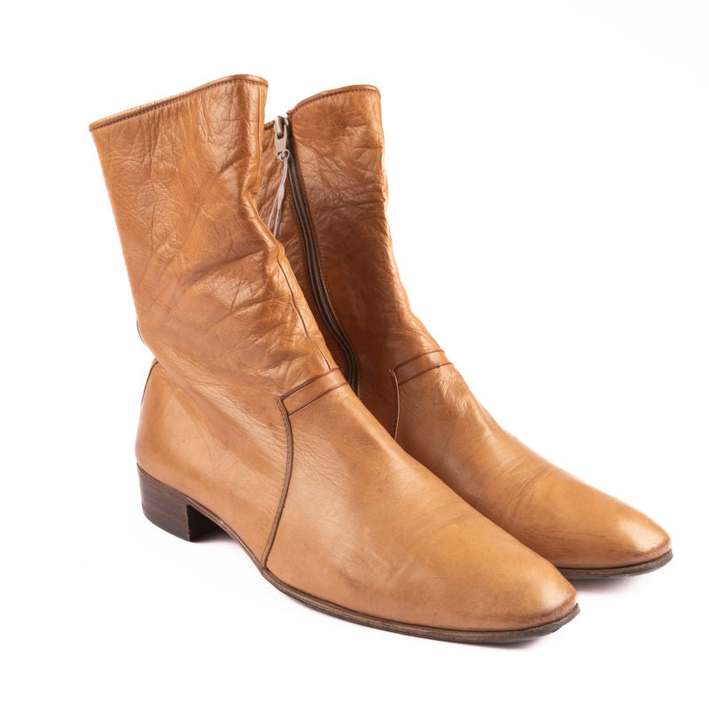 Marelli Tan Zip Boots