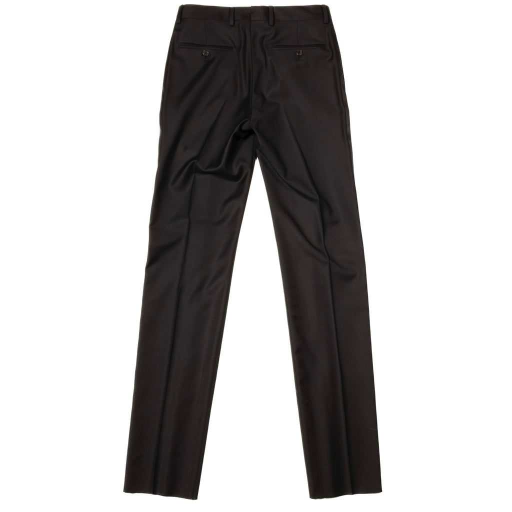 Est Retail Price 20 000 SEK -Neapolitan Hand Tailored Black Velvet Double Breasted Tuxedo Suit Sz 46
