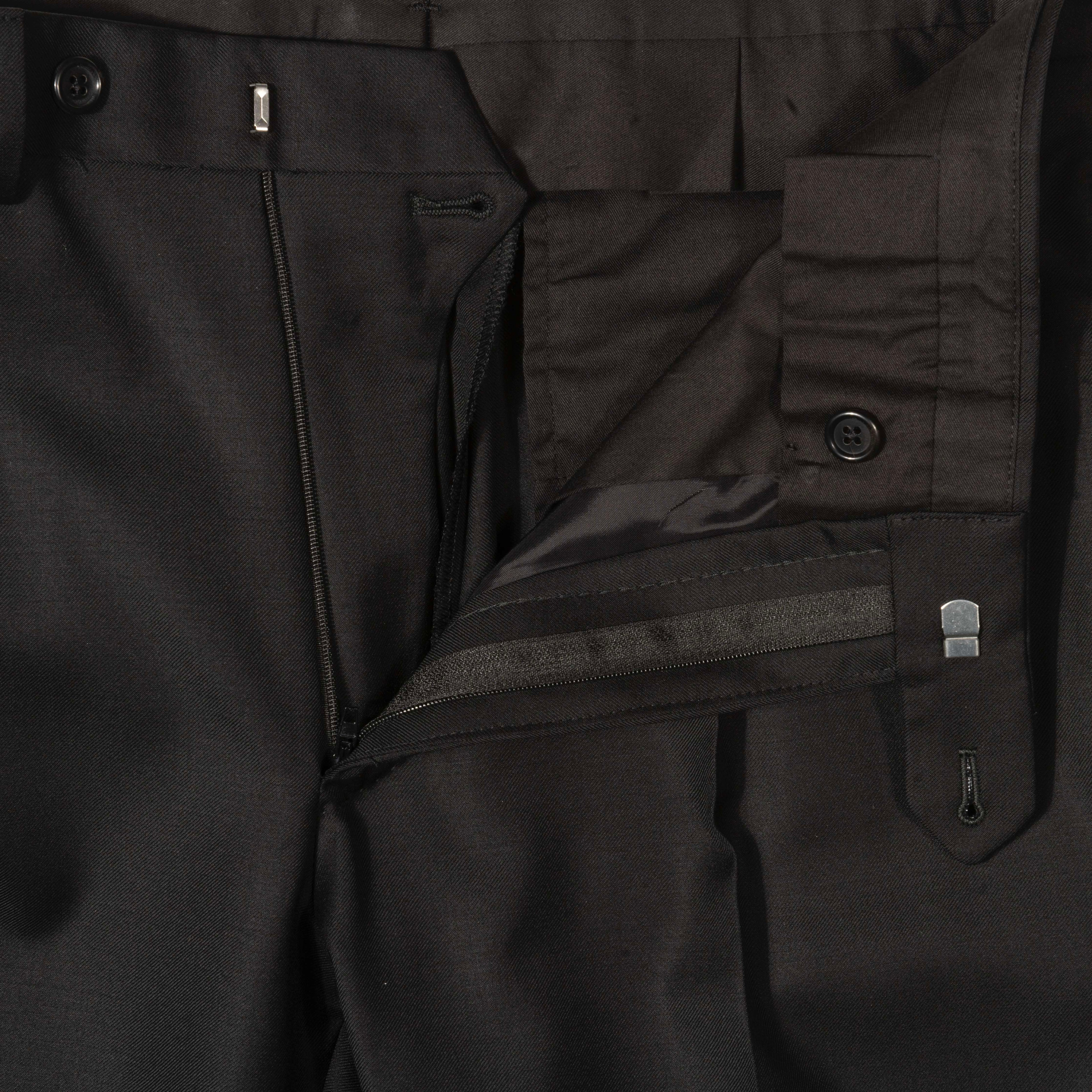 Est Retail Price 20 000 SEK -Neapolitan Hand Tailored  Black Velvet Double Breasted Tuxedo Suit Sz 52