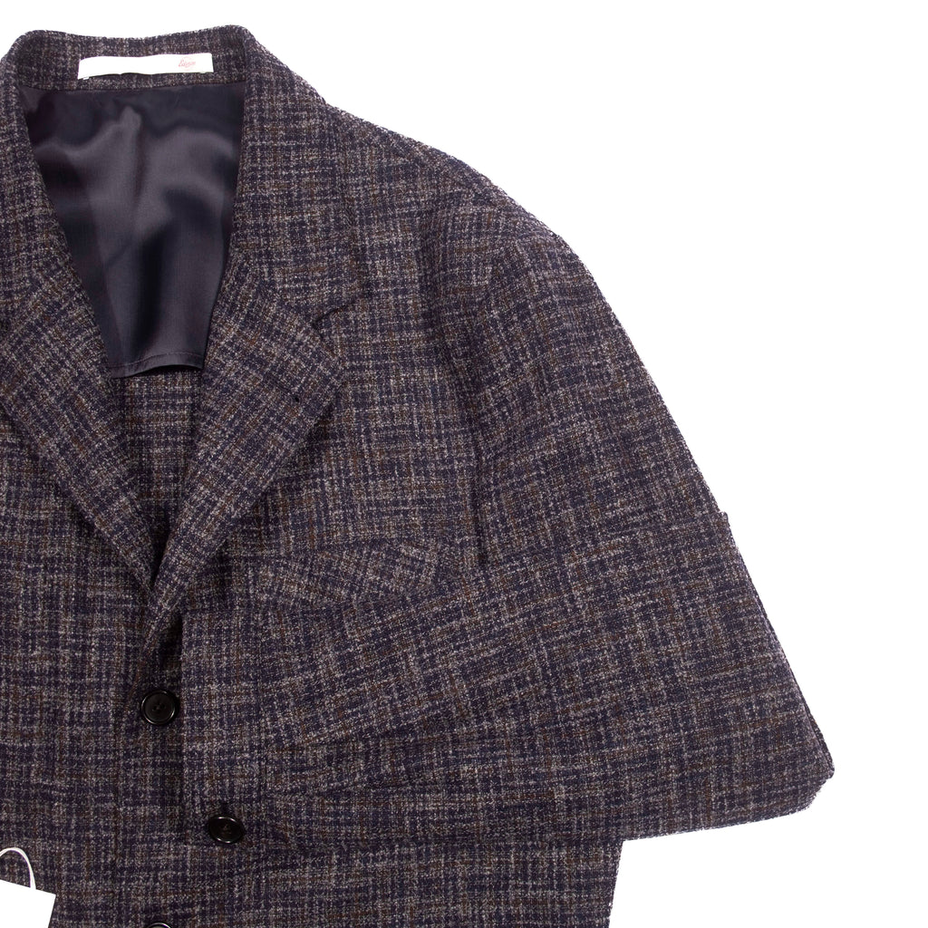 Neapolitan Hand Tailored Grey Check Utility Jacket