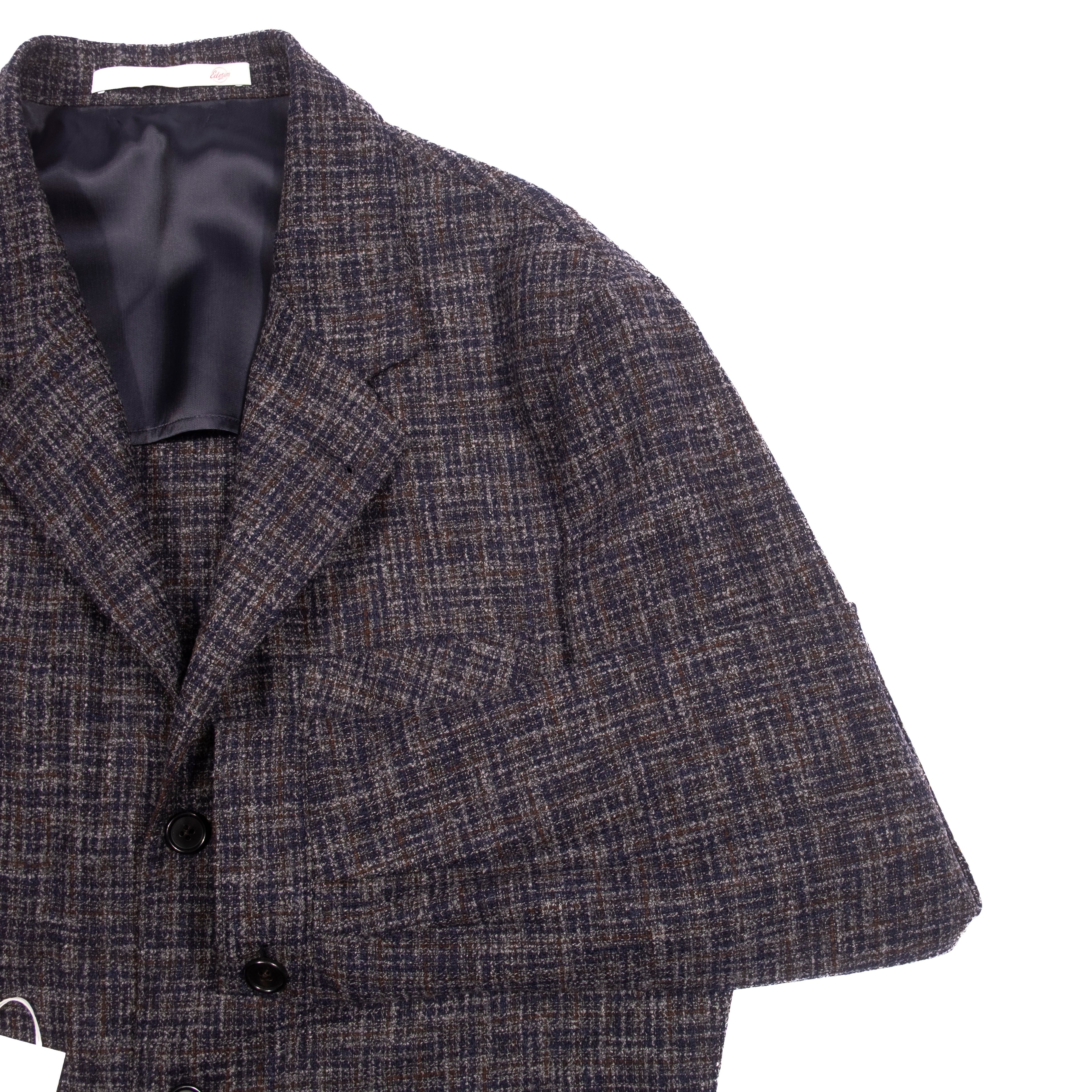 Neapolitan Hand Tailored Grey Check Utility Jacket