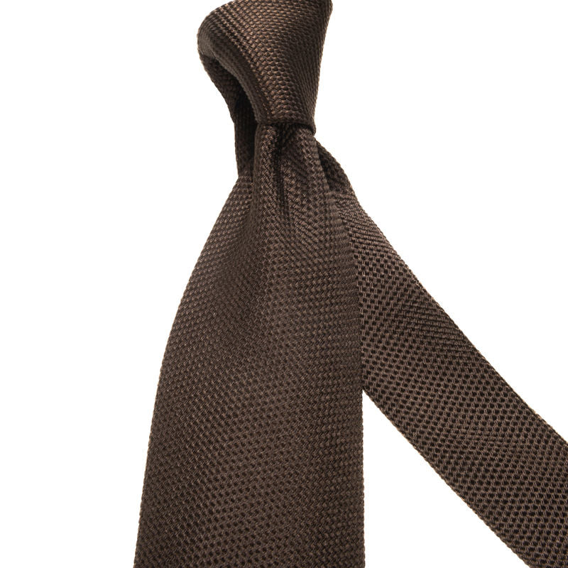 Brown Grenadine Fina Tie Corneliani