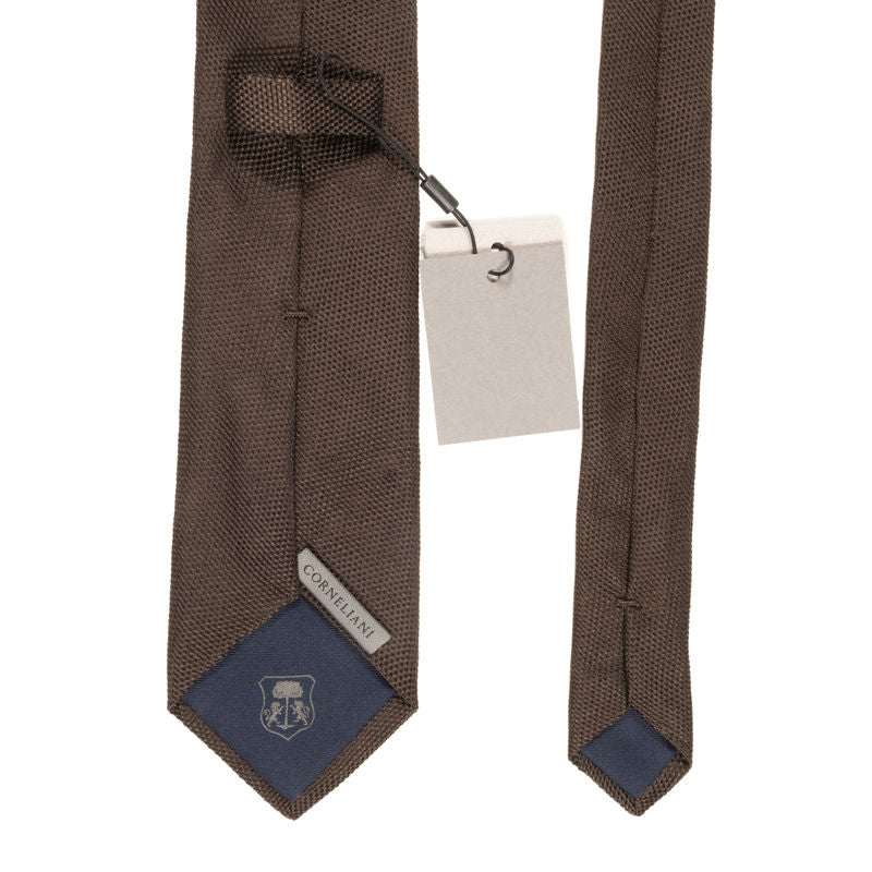 Brown Grenadine Fina Tie Corneliani